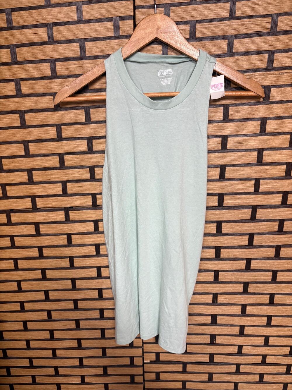 PINK Victoria's Secret Mint Twist Back Tank Top Size XS